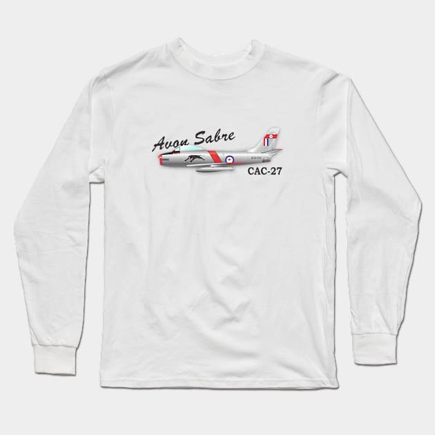 CAC-27 Avon Sabre Long Sleeve T-Shirt by GregThompson